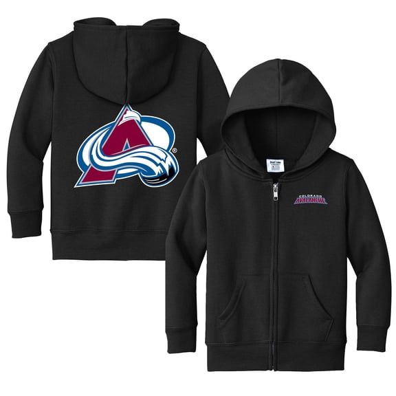 Toddler Chad & Jake Black Colorado Avalanche Logo Full-Zip Hoodie Jacket