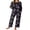 03-Black Purple Flower, variant on MINTREUS Pajamas for Women 2 Piece Lounge Set Long Sleeve Pjs Long Pants Sleepwear with Pockets