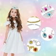 thumbnail image 4 of PicassoTiles Kids Fairytale Royal Princess Dress-up Set with Tiara, Jewelry, Shoes & Fashion Accessories, STEM Imagination Toy for Girls, 4 of 8