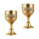 thumbnail image 1 of Retro Zinc Alloy Cup 2Pcs Vintage Drinking Glasses Designed For Family And Friends Gatherings With 100ml Capacity, 1 of 3