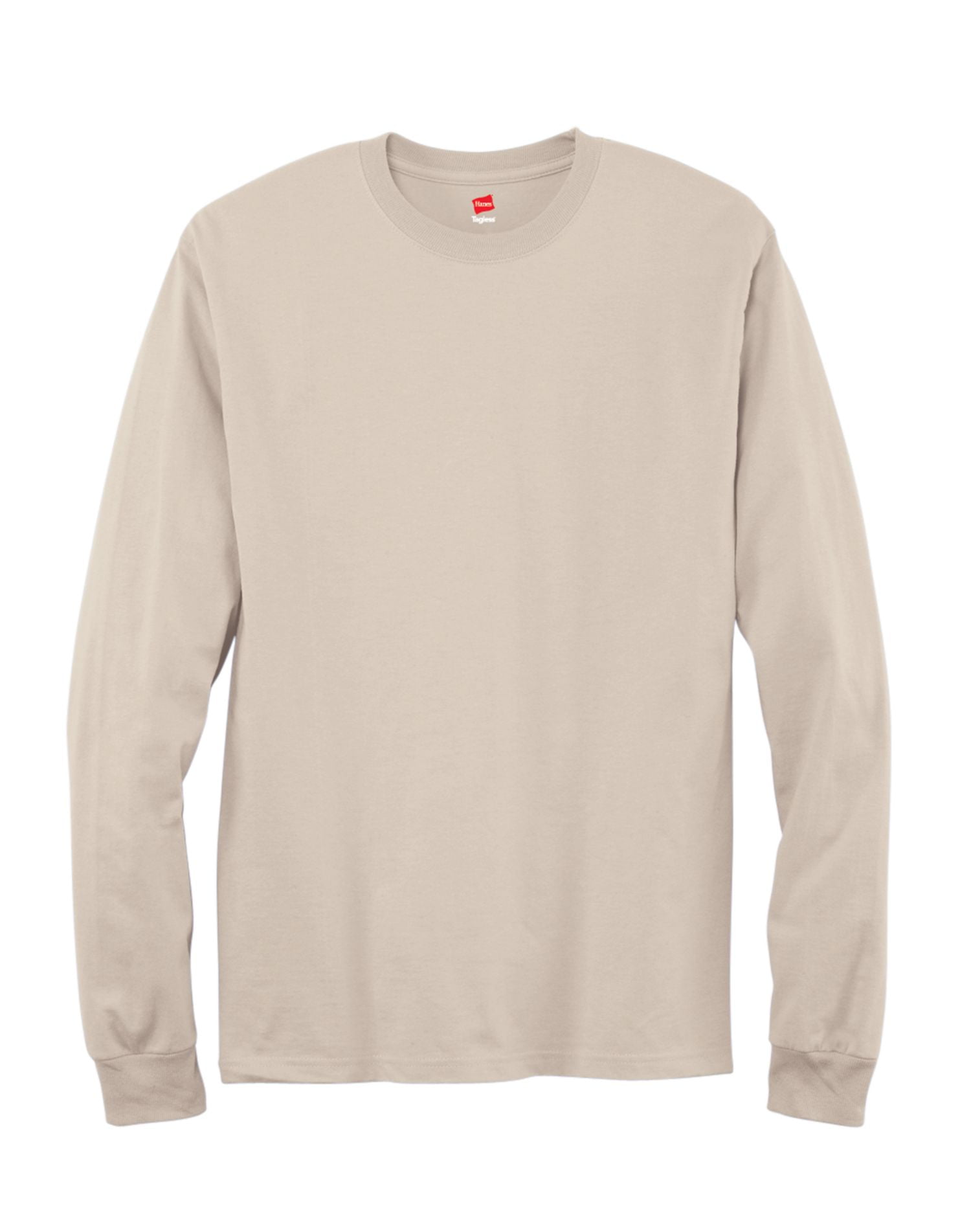 Hanes Men's and Big Men's Authentic Long Sleeve Tee, up to Size