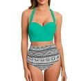thumbnail image 2 of Dress with Tie Straps Womens Split Swimsuit Neck Strap and Chest Detail, Casual Blouse for Summer Spring, 2 of 3