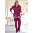 thumbnail image 4 of Woman Within Plus Size Embroidered Pintuck Tunic, 4 of 6