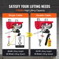 thumbnail image 5 of Electric Hoist 1760lbs with 14ft Wired Remote Control, Electric Hoist 110 Volt with 40ft Single Cable Lifting Height & Pure Copper Motor, for Garage Warehouse Factory, 5 of 6