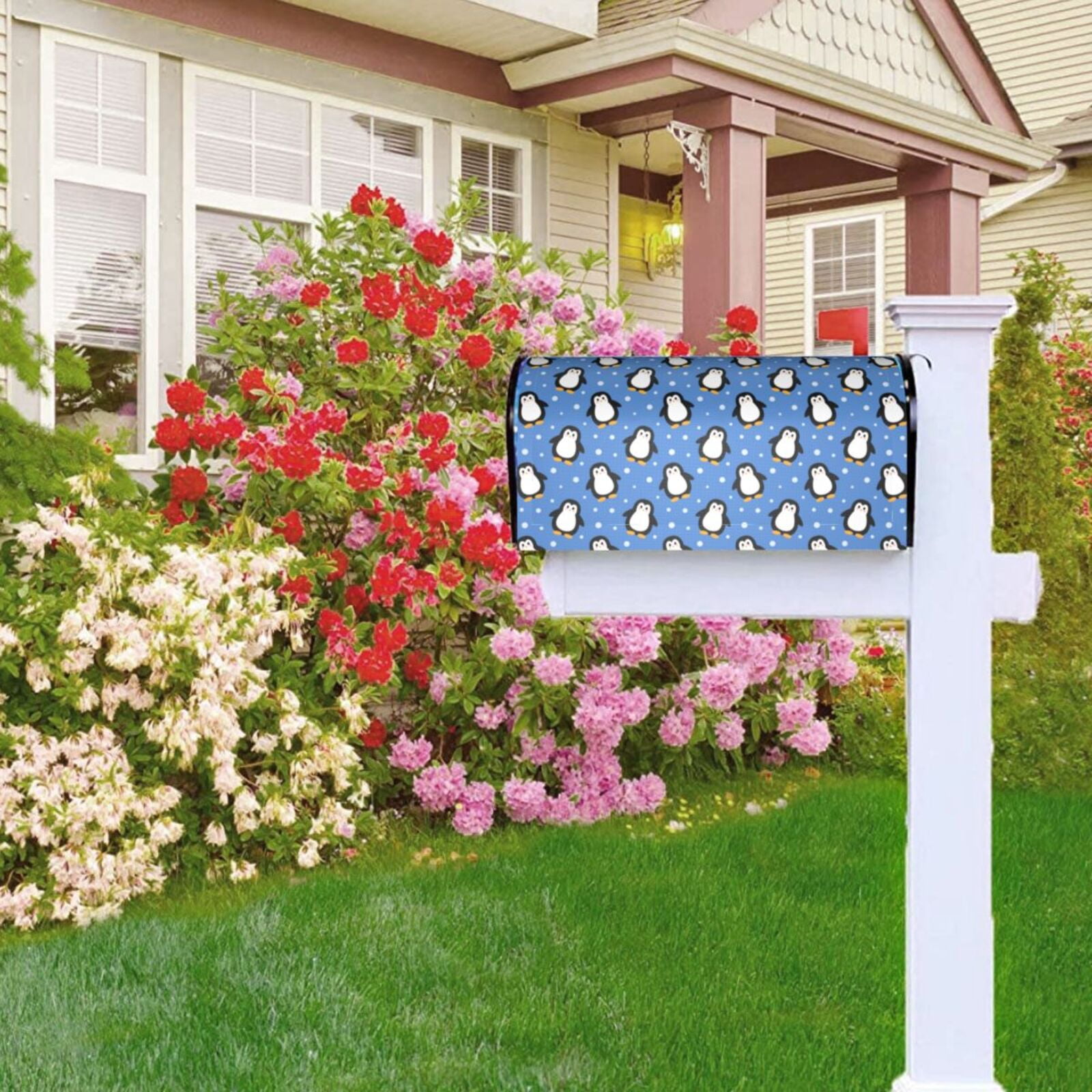 Kdxio Magnetic Mailbox Cover 25.5x21 in Mailbox Cover Outdoor Decoration Holiday Mailbox Covers for Home Garden Yard-25.5x21 in