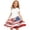 Multicolor1, variant on Afuyipoi Girls Independence Day Fashion Dress (4-14 Years) Summer Short Sleeve Patriotic Printed Splicing Skirt with Wrinkle Detail for Family Gathering Multicolor 5/6