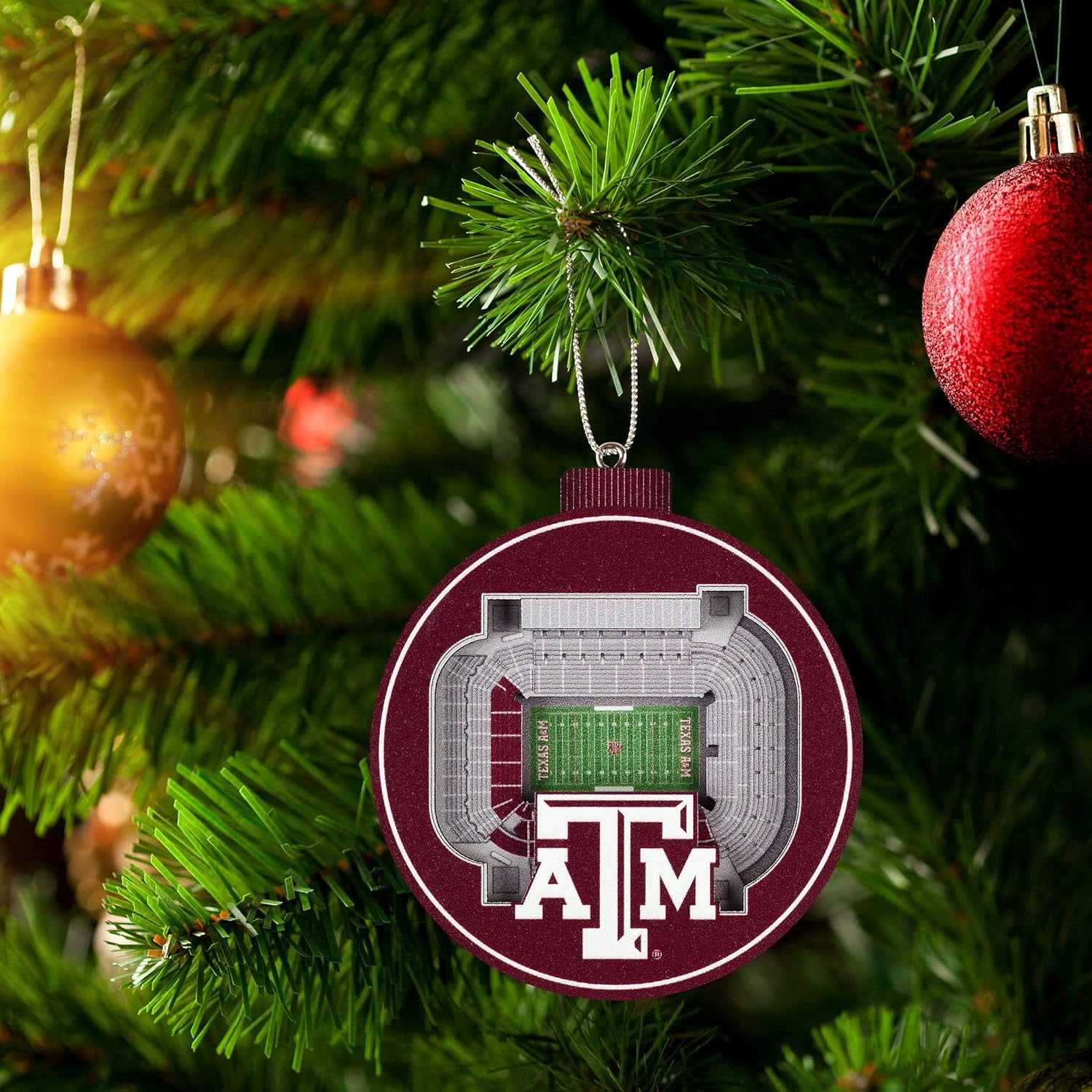 YouTheFan NCAA Texas A&M Aggies 3D StadiumView Ornament