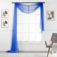 thumbnail image 1 of Empire Sheer Voile Window Valence Scarf 216" LONG, 1 of 2