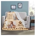 thumbnail image 3 of JTAOT Pet Memorial Gifts, Dog Loss Memorial Blanket Leave Paw Prints on Our , Paw Prints Sympathy Blanket Gift for Loss of Dog and Cat 50x60 Inch, 3 of 5