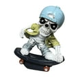 thumbnail image 2 of XGFHYJEH Halloween Decor, Halloween Decorations, Halloween Decorations Indoor, Halloween Decor Indoor, Halloween Skateboard Trendy Skeleton Doll Halloween Resin Crafts Ornament Tabletop Decor, 2 of 6