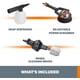 thumbnail image 2 of Cepillo Giratorio Dispensador de Jabón y Cepillo de Presión WORX WA4071 Accesorios para Limpiadores Portátiles Hydroshot Negro y Blanco WORX WA4071, 2 of 2