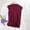 Red, variant on Women Sleeveless Mock Neck Turtleneck Stretchable Knit Sweater Top