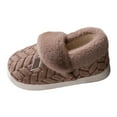 thumbnail image 2 of CAIXIA Women's Cozy Bootie Slippers Memory Foam Warm House Shoes with Fluffy Collar Non- Indoor Outdoor, 2 of 5