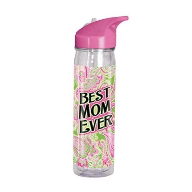 18oz Acrylic Flip Top Water Bottle Best Mom Ever Walmart Com Walmart Com