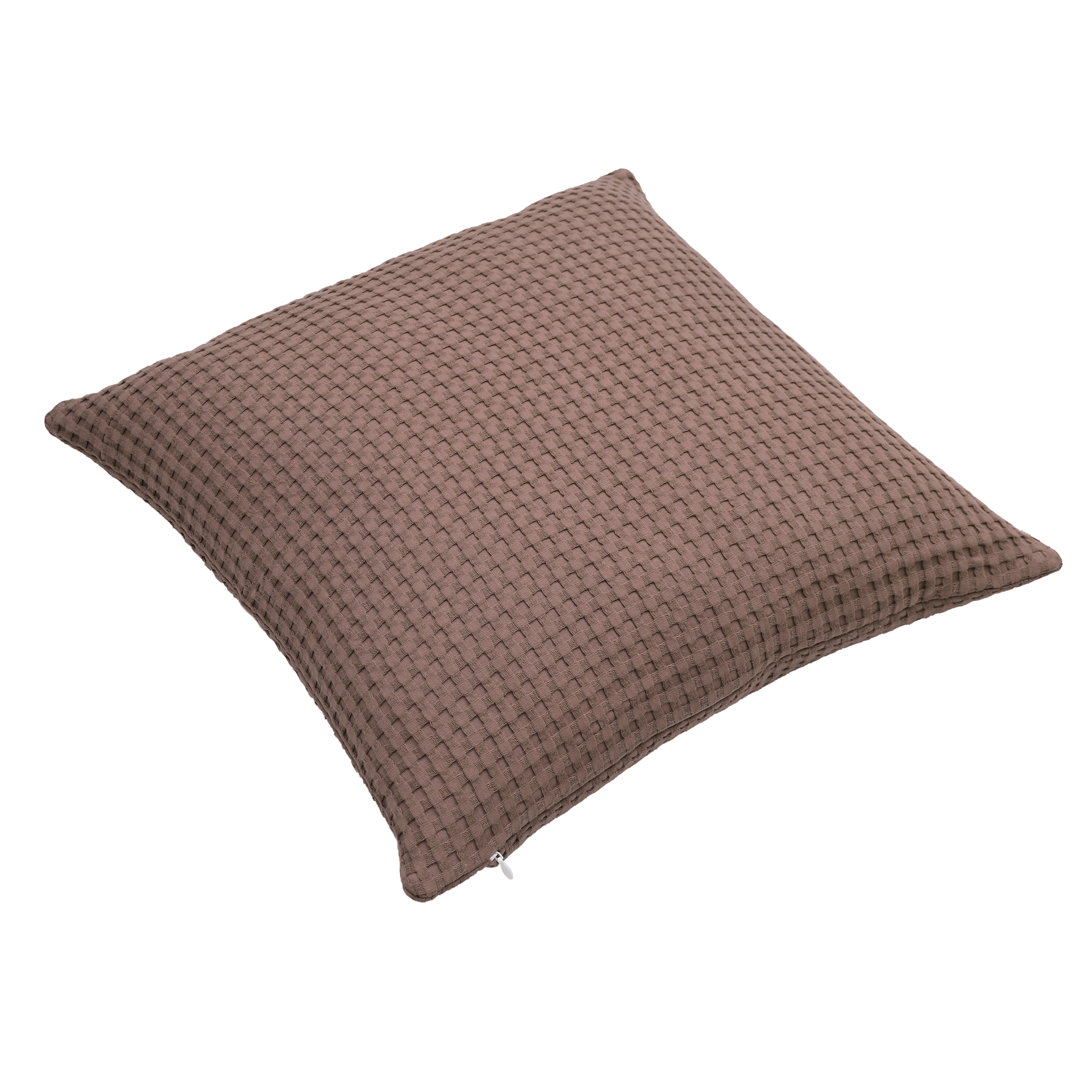 Mainstays Waffle Pillow Cover, 18" X 18", 2 pack, Warm Brown