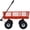 Red, variant on Leumius Heavy Duty Steel Garden Cart with Removable Sides,34"x18",550 lb Capacity,10" Wheels,Utility Cart for Yard Work Hauling,Green
