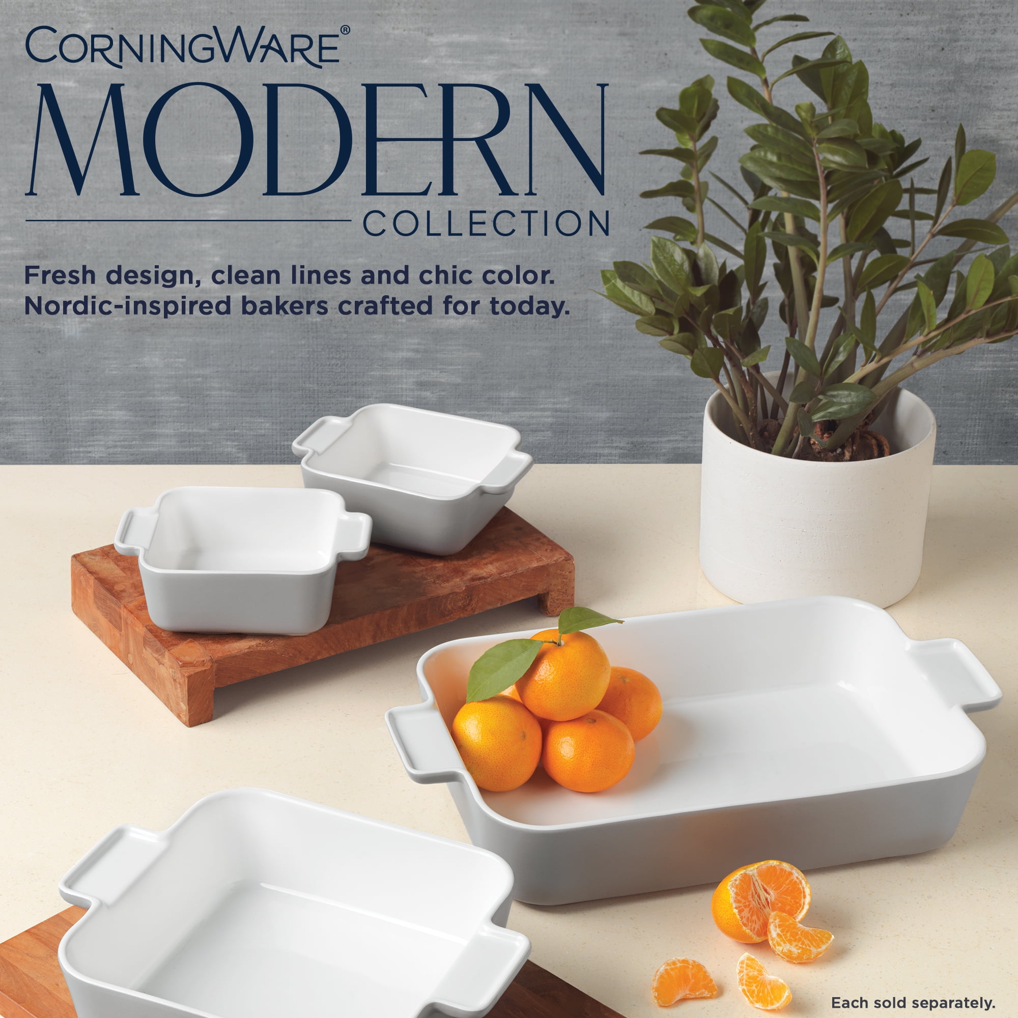 CorningWare 9" x 13" 4qt Modern Stoneware Casserole Baking Dish