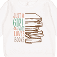 thumbnail image 3 of Inktastic Just a Girl Who Loves Books Reading Toddler Sweatshirt, 3 of 4