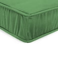 thumbnail image 2 of Jordan Manufacturing 22.5" x 22.5" Canvas Cucumber Green Solid Square Outdoor Deep Seat Cushion with Ties and Welt, 2 of 8
