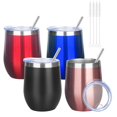 thumbnail image 1 of Vasos para Vino YEBTS Life 350 mL Pack de 4 Acero Inoxidable, 1 of 6