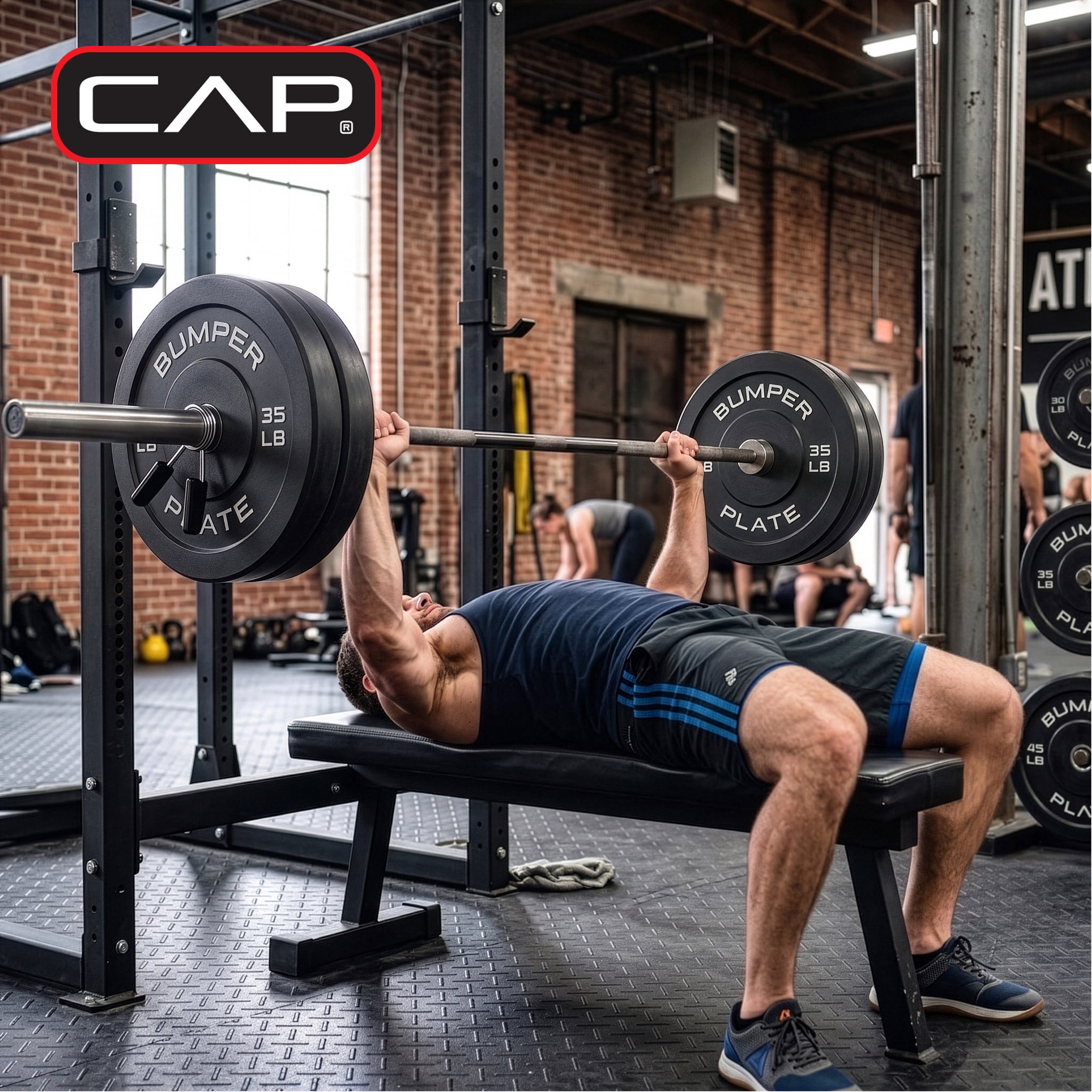 CAP 260lb Bumper Plate Bundle (2 x 10, 2 x 15, 2 x 25, 2 x 35, and 2 x 45 Plates)