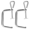 thumbnail image 1 of AURARMLET 2Pcs Pasta Maker Clamp Silver Metal Replacement for Manual Pasta Machine Accessories, 1 of 8