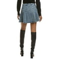 thumbnail image 2 of Avec Les Filles womens  Denim Mini Skirt, 4, Blue, 2 of 3