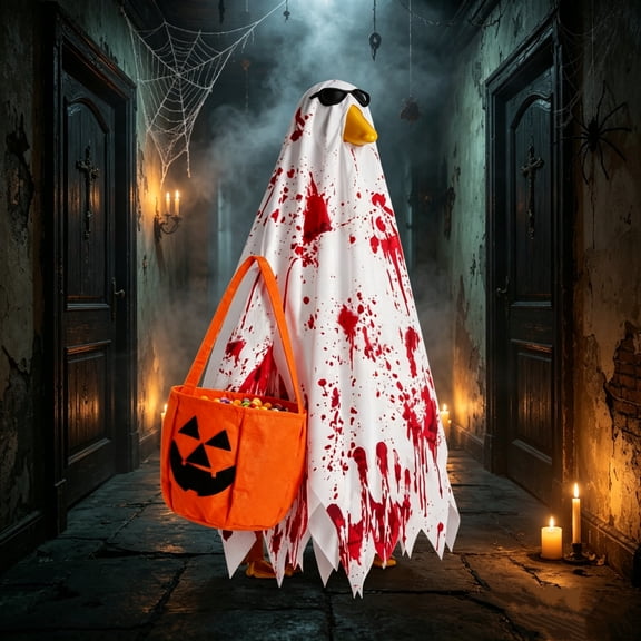 23 inch Porch Goose Outfits For Halloween Ghost Costume
