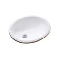 thumbnail image 3 of Fine Fixtures Undermount Round Vessel Bathroom Sink - 17" x 14" - White, 3 of 4