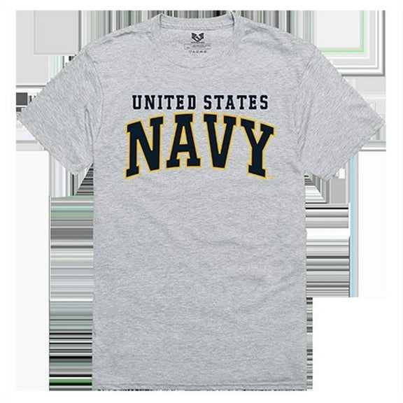 Rapid Dominance United States Navy 3 Relaxed Graphic T-Shirt, Heather Grey - 2X