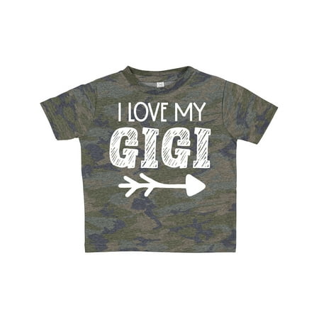 

Inktastic I Love My Gigi with Arrow Gift Toddler Boy or Toddler Girl T-Shirt