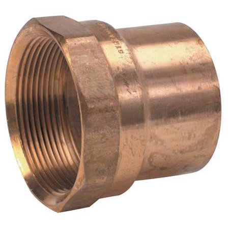 MUELLER INDUSTRIES Solder to Pipe Adapter,Wrot Copper W