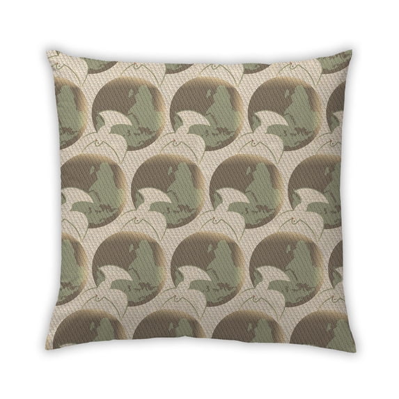 Ahgly Company Outdoor Square Contemporary Throw Pillow, 18 inch by 18 inch