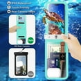 thumbnail image 4 of Waterproof Phone Pouch, Takfox Universal IPX8 Underwater Waterproof 2 in 1 Cell Phone Case Dry Bag w/ Lanyard for iPhone 14 Pro Max/13/12/11/SE/8,Galaxy S23 Ultra/S22/S21 Phones up to 7"-Black+Green, 4 of 11