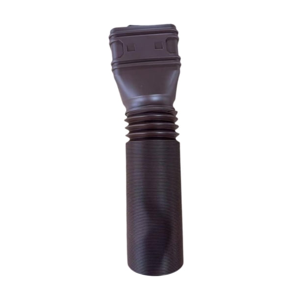 Tubo de extensión de desagüe de bajante flexible para canaletas de drenaje de agua de lluvia. Café