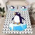 thumbnail image 2 of Castle Fairy Cute Penguin Queen Sheet Sets for Child Teens,Cartoon Animal Bed Set, 2 of 7