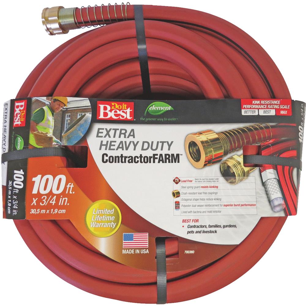 Swan Products LLC 3/4"x100' Contractr Hose DBELCF34100