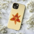 thumbnail image 5 of Tiger Lily Flower Phone Case, Simple Artistic Design, Unique Floral Art Case for iPhone 17 16 15 14 13 12 11 Plus Pro Max Mini, 5 of 6