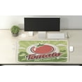 thumbnail image 2 of Vintage Computer Mouse Pad, Retro Tomato Poster an Antique Paper Print in Contemporary Graphic Design, Rectangle Non-Slip Rubber Mousepad X-Large, 35" x 15" Gaming Size, Green Red, by Ambesonne, 2 of 2