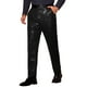thumbnail image 5 of INSPIRE CHIC Pantalones para hombres del Día del Padre Estilo de fiesta con lentejuelas metálicas Ajuste regular Trousers 30 Negro, 5 of 6