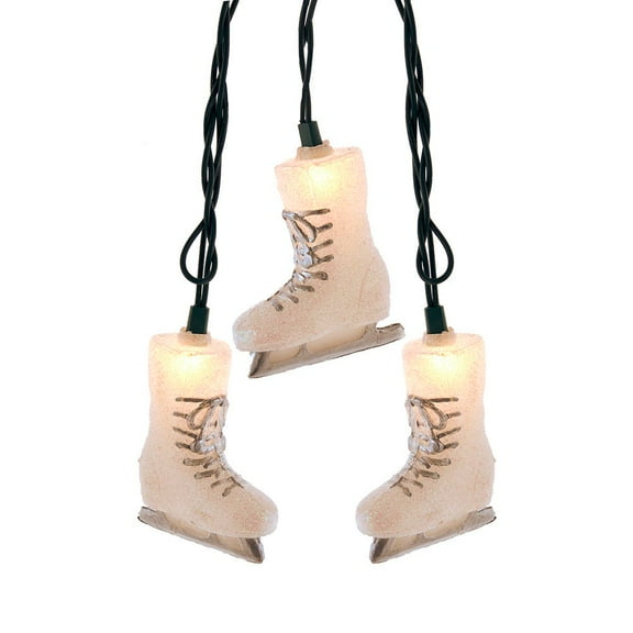 Kurt Adler UL 10-Light Ice Skate Boots Light Set