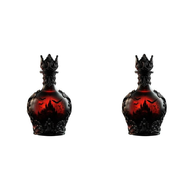 Bouteille en Verre Décorative pour Idée de Rangement pour Maison Festive pour Célébrations et Rassemblements, Lot de 2