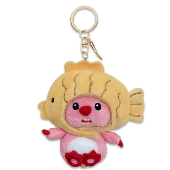Roffatide Anime Loopy Plush Stuffed Keychain for Women, White, 1