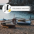 thumbnail image 3 of LNGOOR 4 Claws Folding Anchor Metal Marine Foldable Anchor for Canoes Kayaks Sailboats (Random Color Rope), 3 of 6