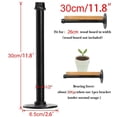 thumbnail image 1 of Wall Storage Shelf Holder Brackets Book Shelving Industrial Steampunk Iron Pipe, 1 of 6