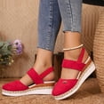 thumbnail image 6 of Karight Women's Fashion Casual Summer Sandals Wedge Heel Lightweight Rope Toe Elastic Thick Sandals, 6 of 6