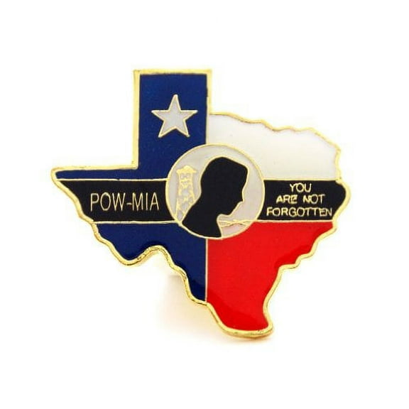 Wholesale Lot of 12 Texas POW MIA Lapel Hat Pins Military Marines Army PPM629