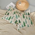thumbnail image 5 of Christmas Pillow Covers 18x18 Set of 2, Christmas Decor Linen Pillowcase Geometric Green Christmas Tree Throw Pillows Winter Farmhouse Holiday Decorations Cushion Covers for Couch Home Sofa, 5 of 6