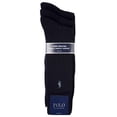 thumbnail image 2 of Polo Ralph Lauren Mens Merino Wool 3-Pairs Socks Sz: 10-13 Fits Shoe 6-12.5 One Size Navy, 2 of 2