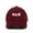 Burgundy, variant on OJM Korean Letters Baseball Cap Embroidered Cotton Adjustable Dad Hat